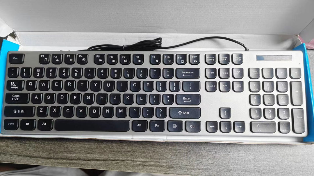 Wired Multimedia Keyboard with Ergonomic Design Stornfield