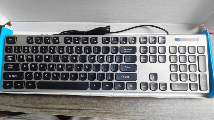 Wired Multimedia Keyboard with Ergonomic Design Stornfield