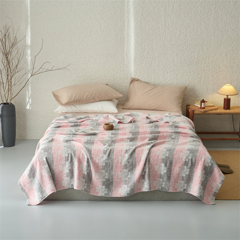 Lightweight Cotton Medallion Quilt Coverlet