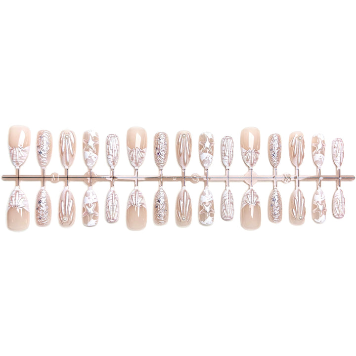 Stylish Customizable Press-On Nail Design Kit