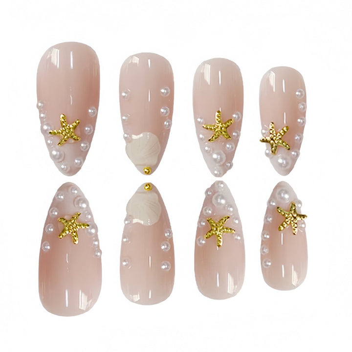 Shell-Inspired Nail Art Extensions Stornfield