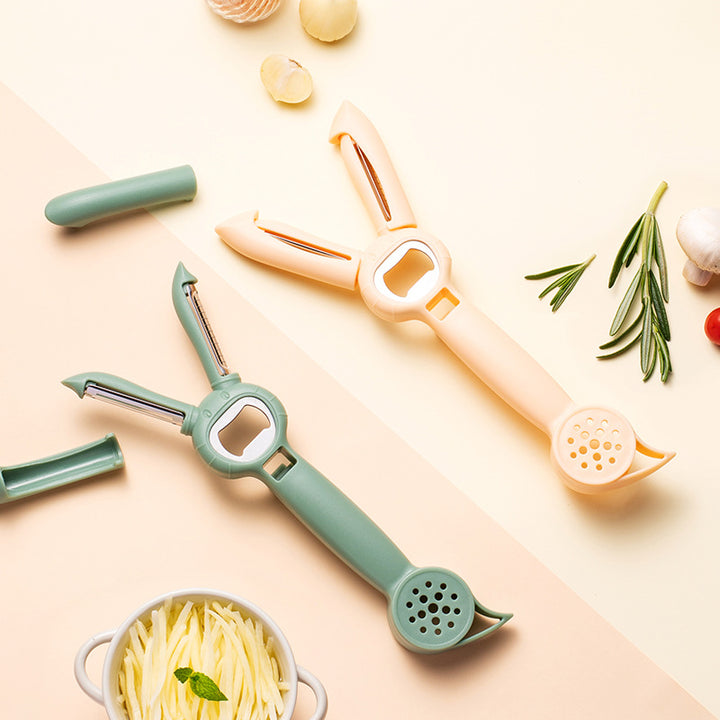 Multifunctional vegetable and fruit cutter with safety mechanism Stornfield