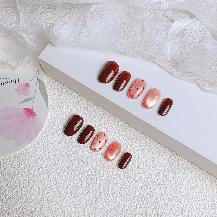 Classic French Tip Press-On Nail Set Stornfield