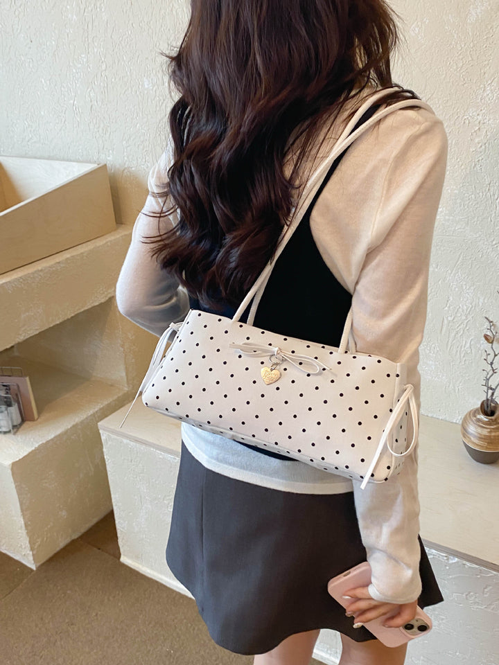 Polka Dot Print Shoulder Bag