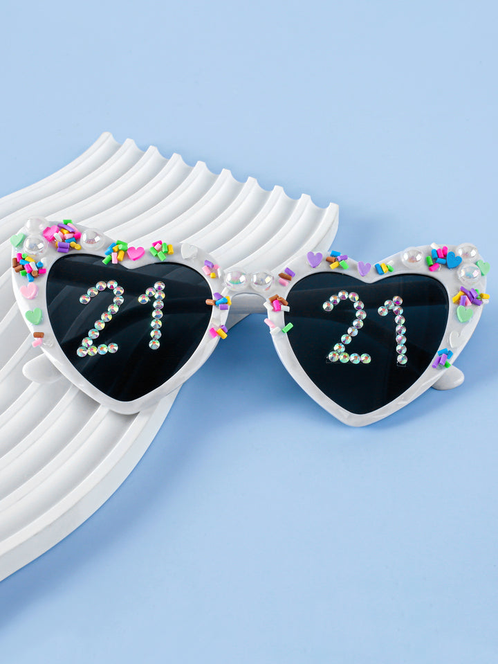 Decorative Celebration Heart-Shaped Sunglasses Stornfield