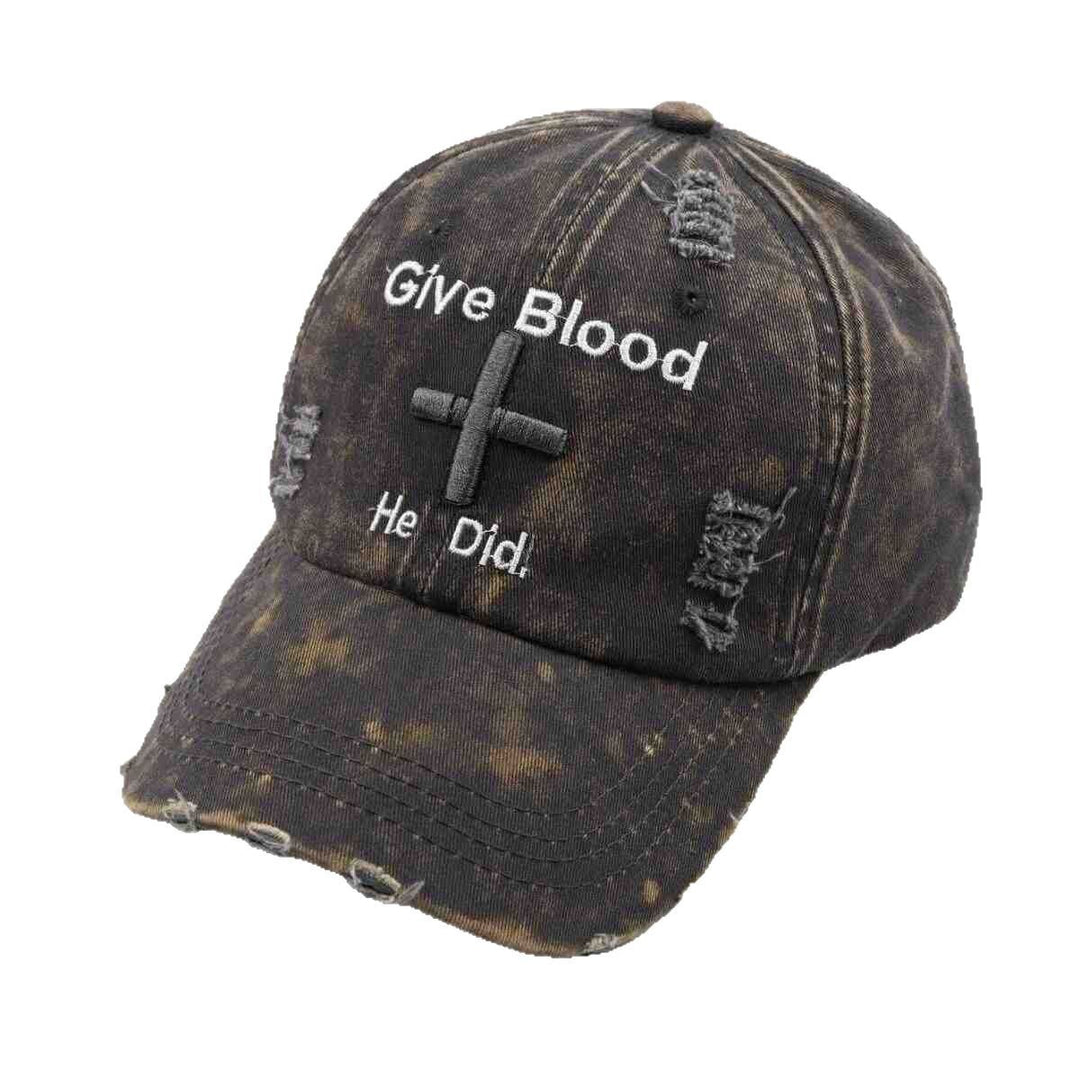 Women's Distressed Graphic Baseball Cap with Inspirational Message Stornfield