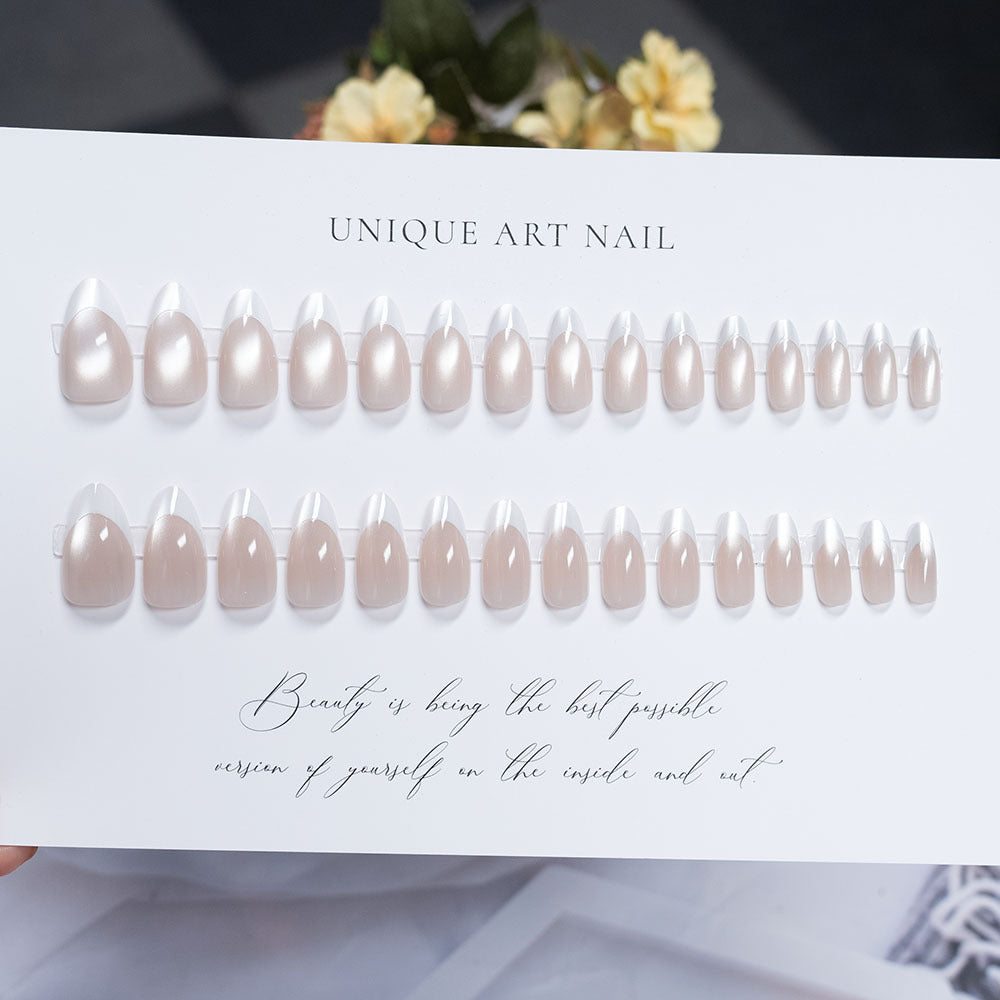 Versatile Press-On Nail Set with Unique Art Designs