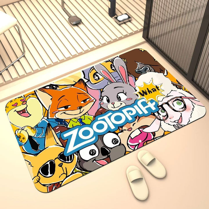 Cartoon-Themed Decorative Area Mat