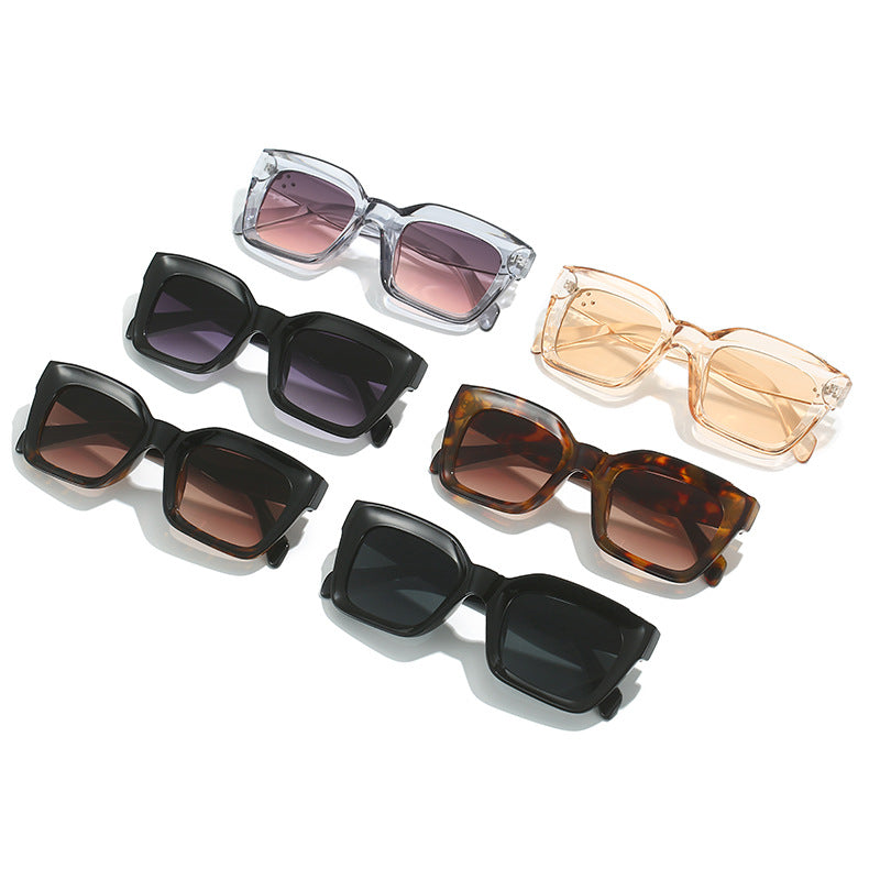 Ladies fashionable square sunglasses with elegant, wide frame Stornfield