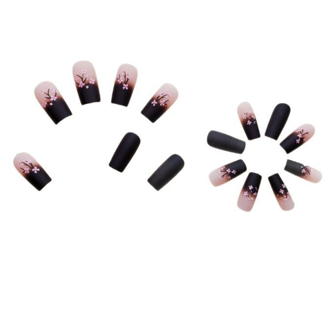 Artistic Floral French Nail Art Set Stornfield