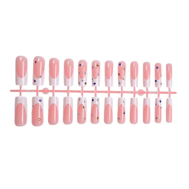 Artificial nails with sparkling rhinestone accents Stornfield