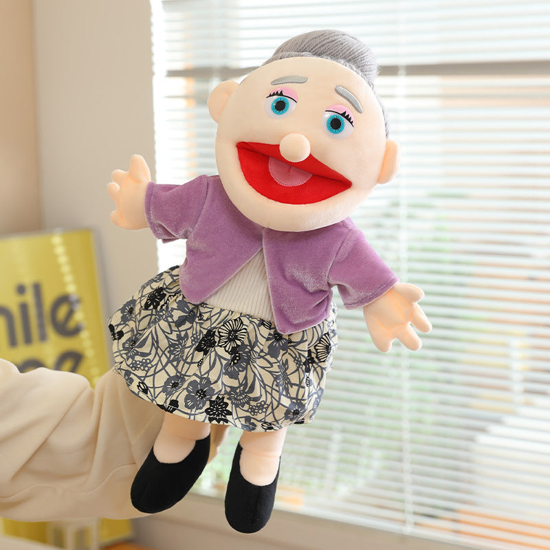 Hand Puppet Plush Boy Character with Movable Mouth and Soft Fabric Body Stornfield