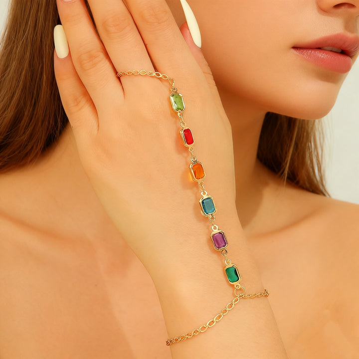 Colorful Gemstone Charm Bracelet Stornfield