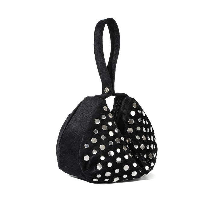 Satin Zipper Closure Handbag