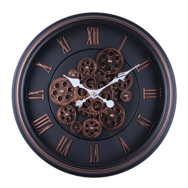 Wall clock with modern mechanical design Stornfield