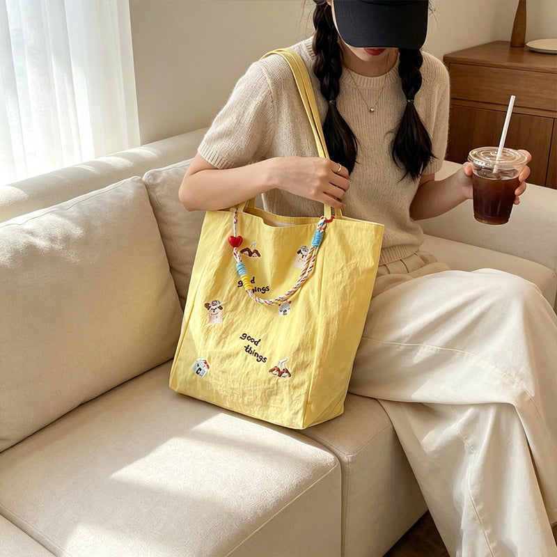 Embroidered Casual Tote Stornfield