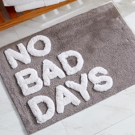 Playful Text Bath Mat Stornfield