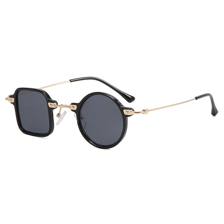 Ladies elegant round hybrid glasses with square design Stornfield