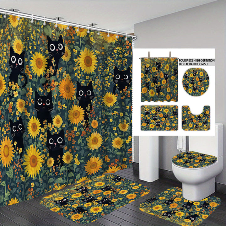 Digital Floral Theme Bathroom Décor Set Stornfield