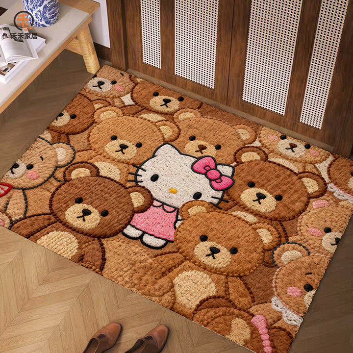 Cartoon-Themed Welcome Mat