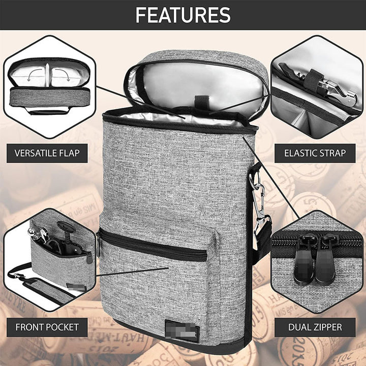Ladies Insulated Bottle Bag with Extra Storage Stornfield