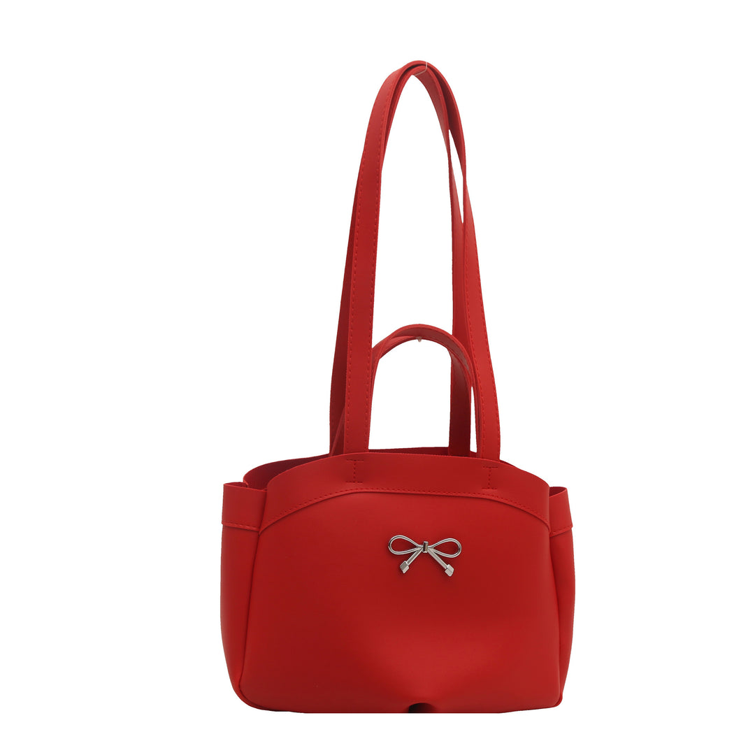 Elegant Bow Accent Handheld Tote Bag Stornfield
