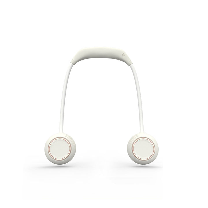 Cooling hands-free wearable neck fan with dual adjustable air outlets USB-C rechargeable Stornfield