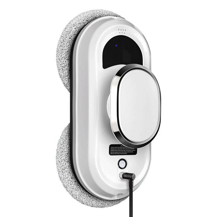 robotic window cleaner with dual spinning microfiber mops and spray function Stornfield