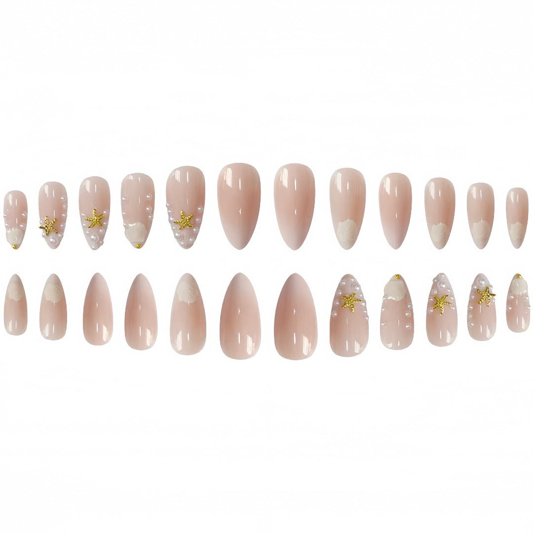 Shell-Inspired Nail Art Extensions Stornfield