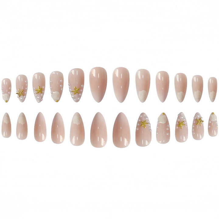 Shell-Inspired Nail Art Extensions Stornfield