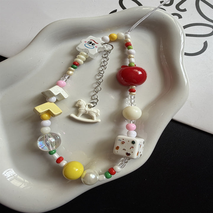Playful Beaded Charm Necklace Stornfield 1790135677