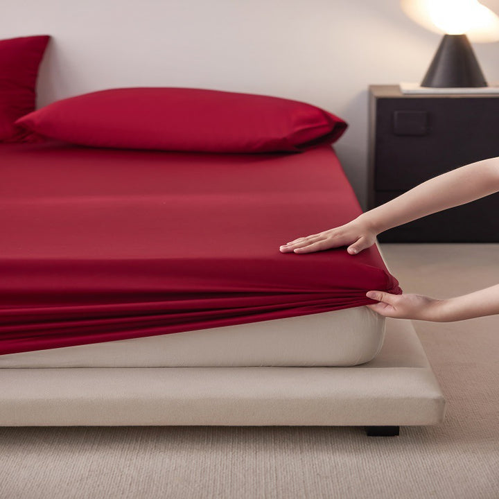 Silky Modal-Blend Deep-Pocket Fitted Sheet Set with 4-Way Stretch and Anti-Slip Elastic