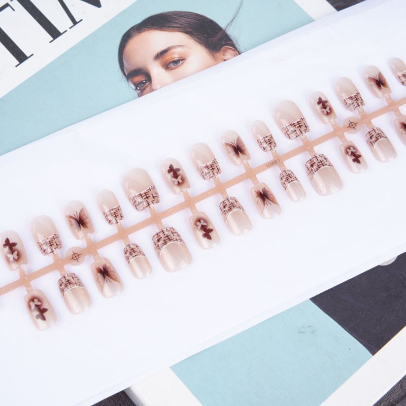 Artistic Ombre Press-On Nail Tips Set Stornfield