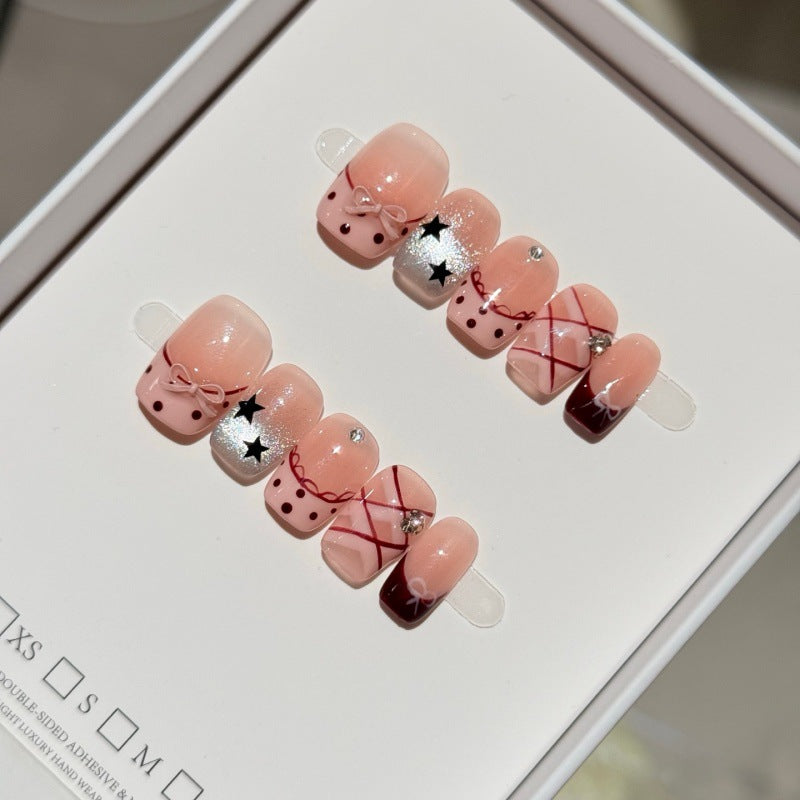 Handmade Decorative Press-On Nail Set