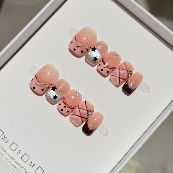 Handmade Decorative Press-On Nail Set