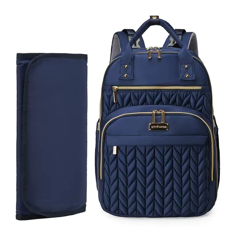 Elegant and Spacious Backpack with Textured Design Stornfield