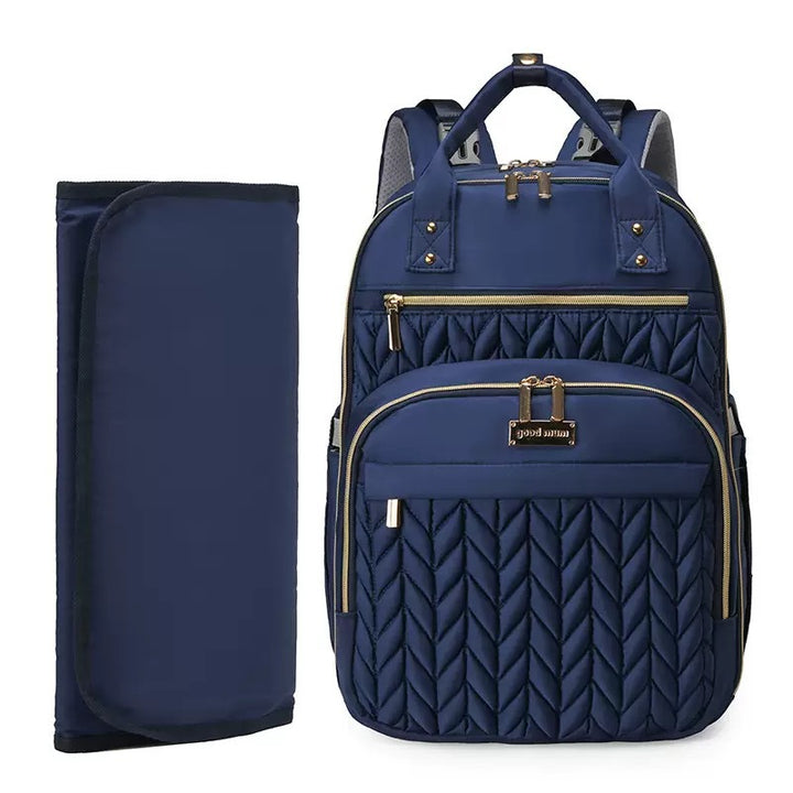 Elegant and Spacious Backpack with Textured Design Stornfield