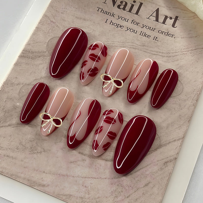 Acrylic Nail Set with Glamorous Decorations Stornfield