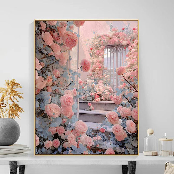 Floral Garden Scene Wall Art Stornfield