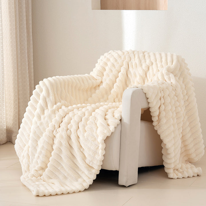 Textured Plush Throw Blanket Stornfield
