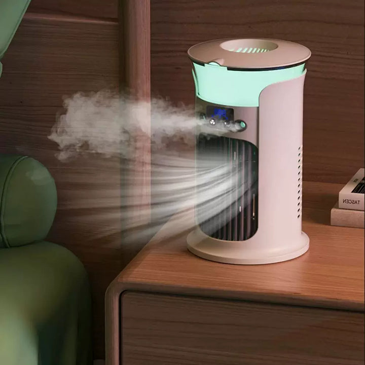 Unisex one size compact USB humidifying air circulation tower fan with LED display Stornfield