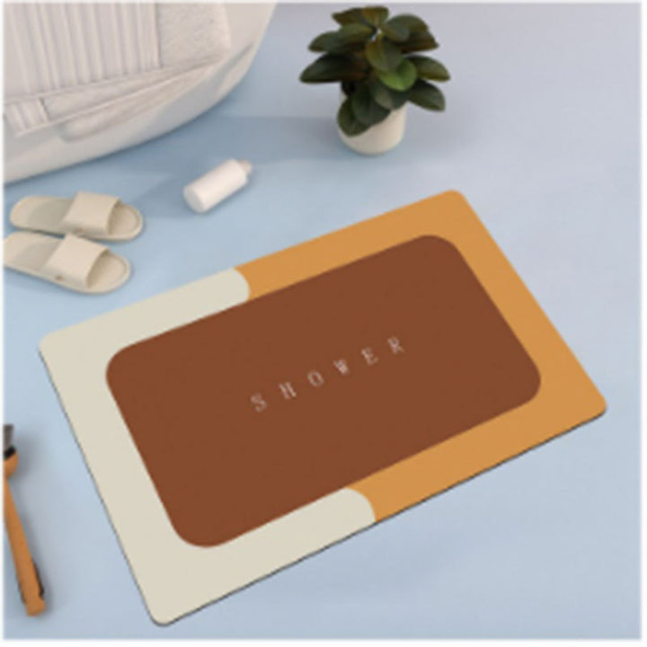 Luxurious Abstract Marble Bath Mat Stornfield