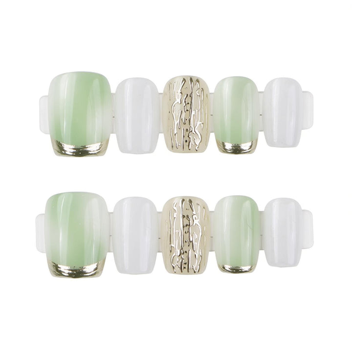 Elegant Artistic Press-On Nail Set Stornfield