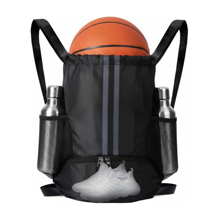 Sporty backpack with shoe compartment and water bottle holders Stornfield