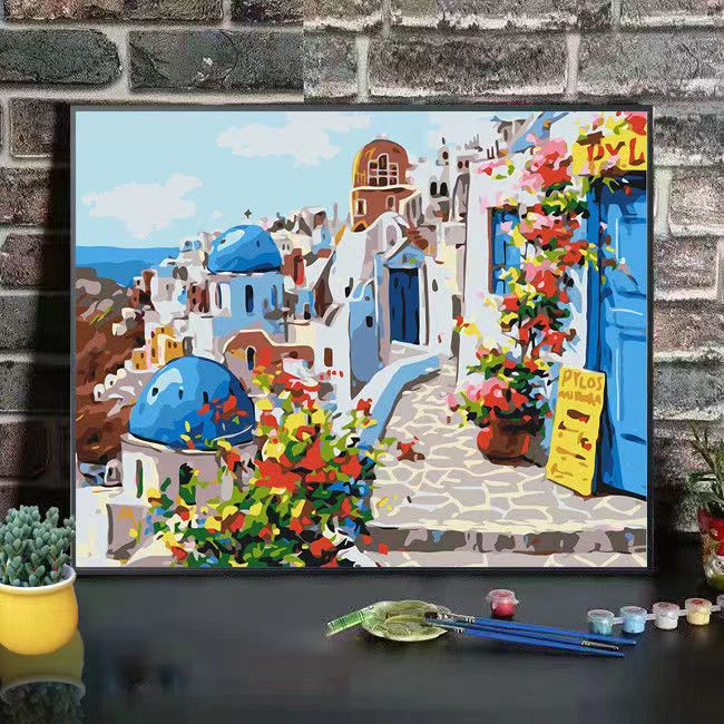 Scenic Mountain Landscape Art Canvas Print Stornfield
