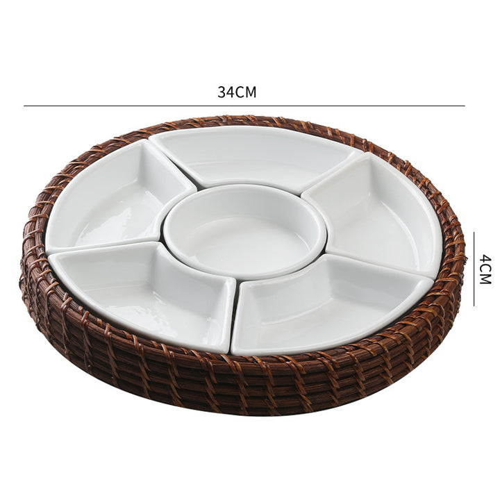 Unisex Serving Tray with Separate Compartments Stornfield