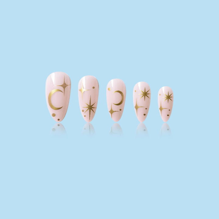 Celestial Design Press-On Nail Art Stornfield