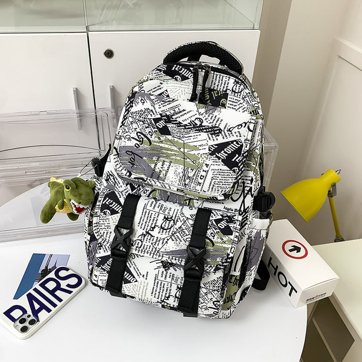 Versatile Graphic Print Backpack