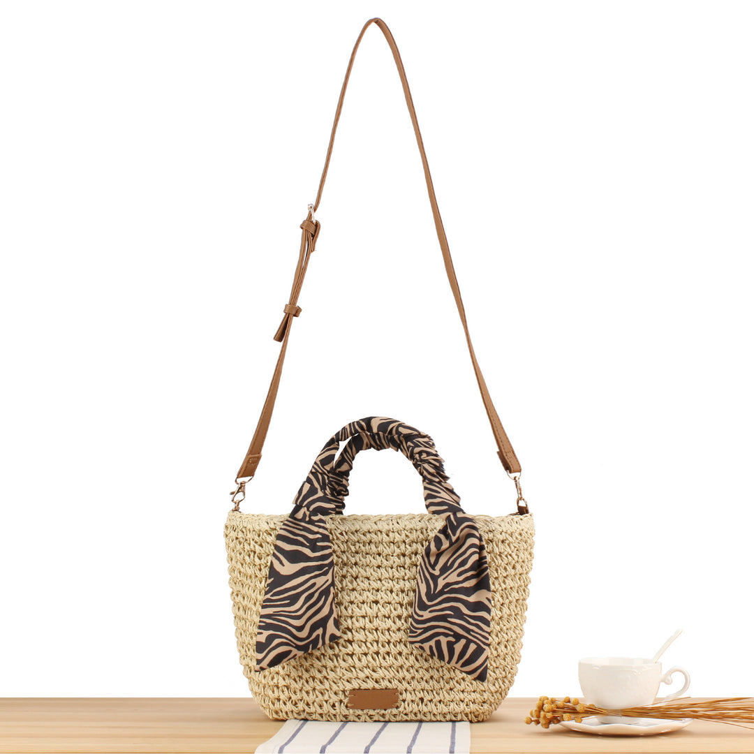 Braided shoulder bag with fashionable scarf detail Stornfield