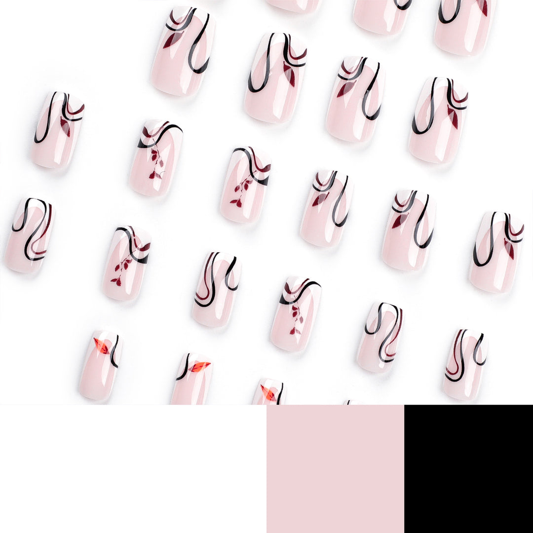 Artful acrylic nails with elegant marble design Stornfield